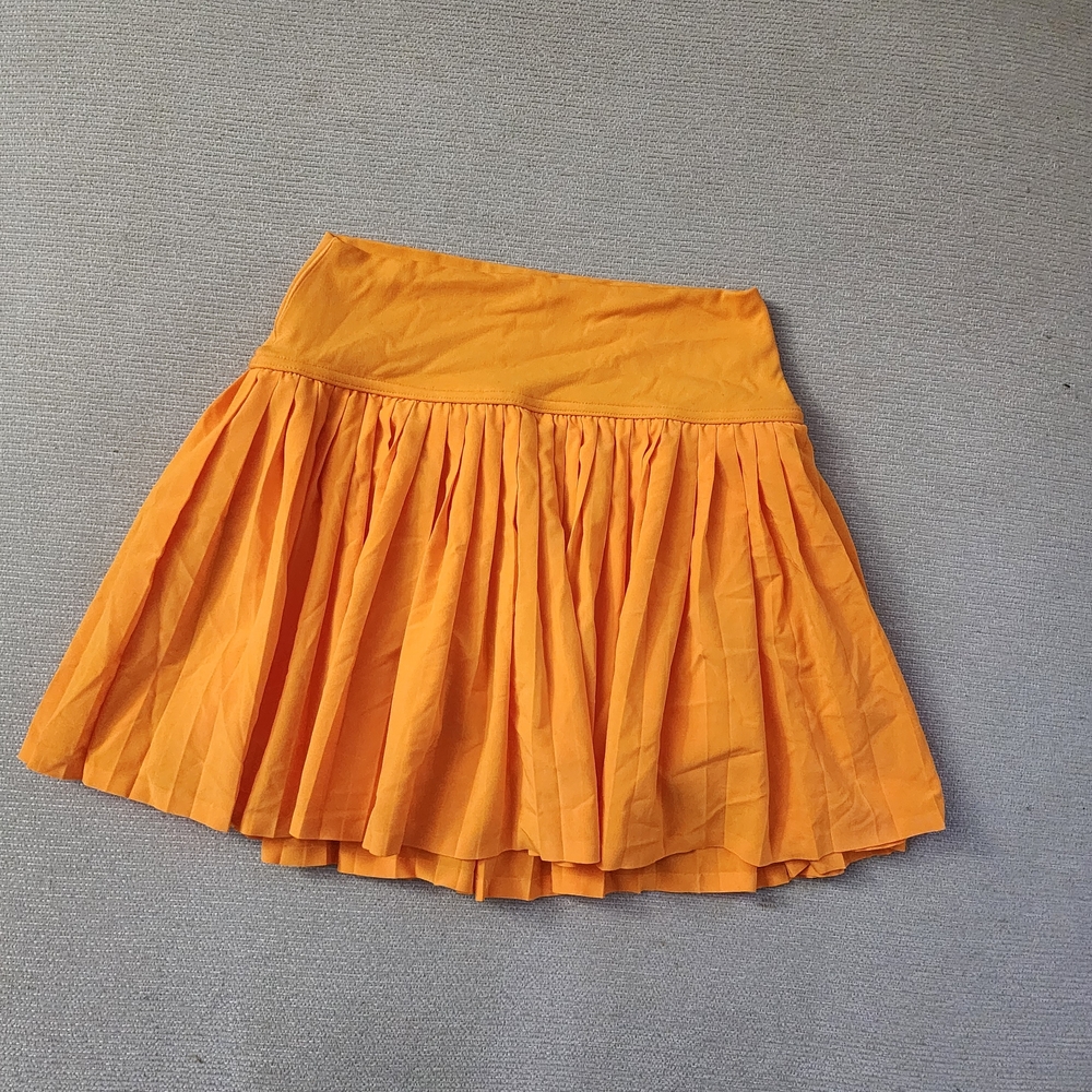 Vibrant Orange Mini Skirt